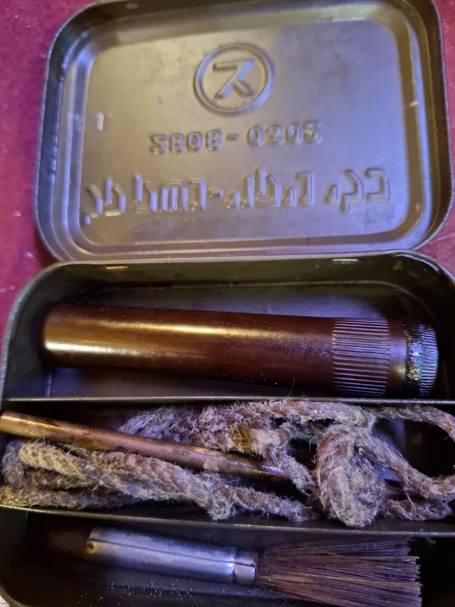 Israel army (IDF) used metal cleaning kit box for small arms [ARM10177]