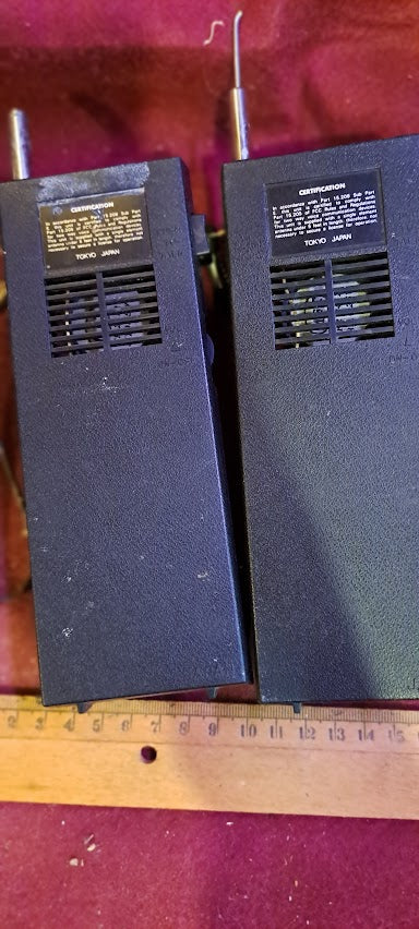 Vintage Walkie talkie, two-way radio x2 old MASCOT [INS10480]