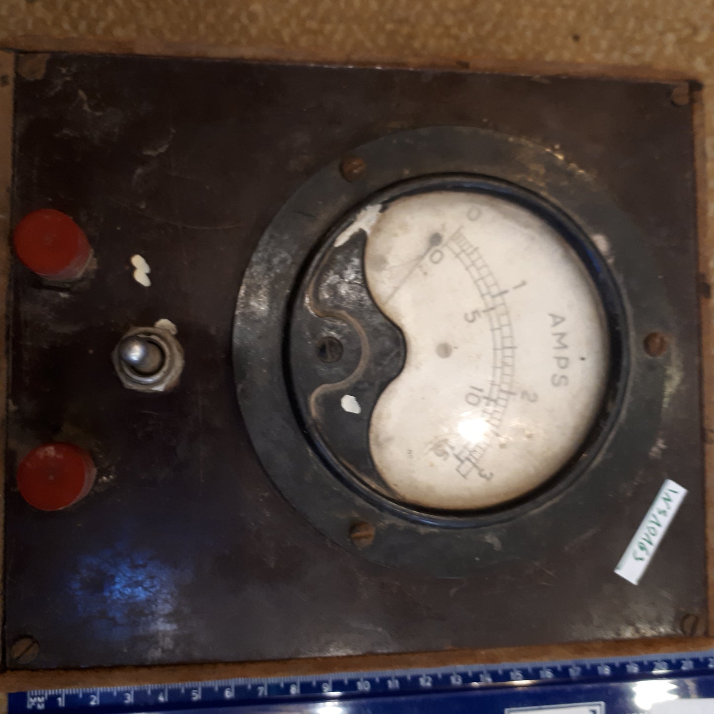 Amper meter analog, very old [INS10163]