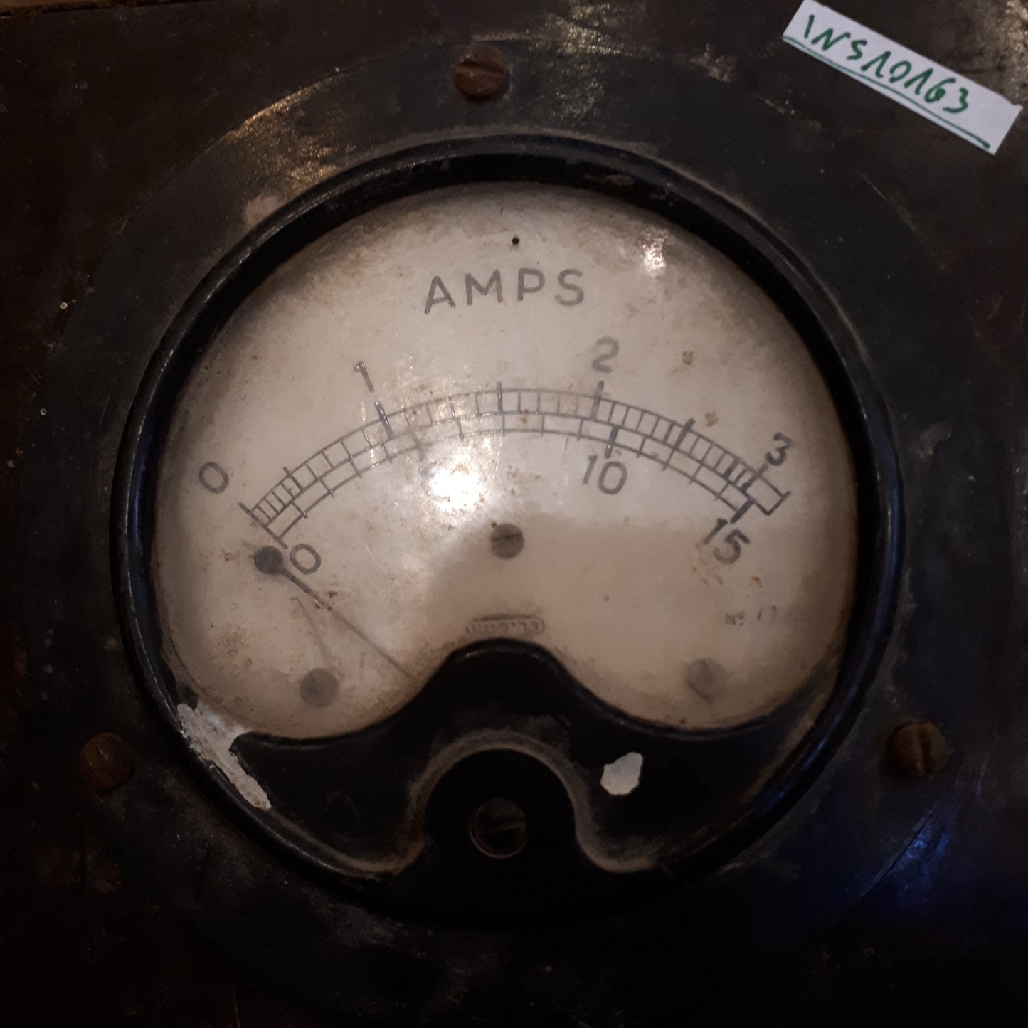 Amper meter analog, very old [INS10163]