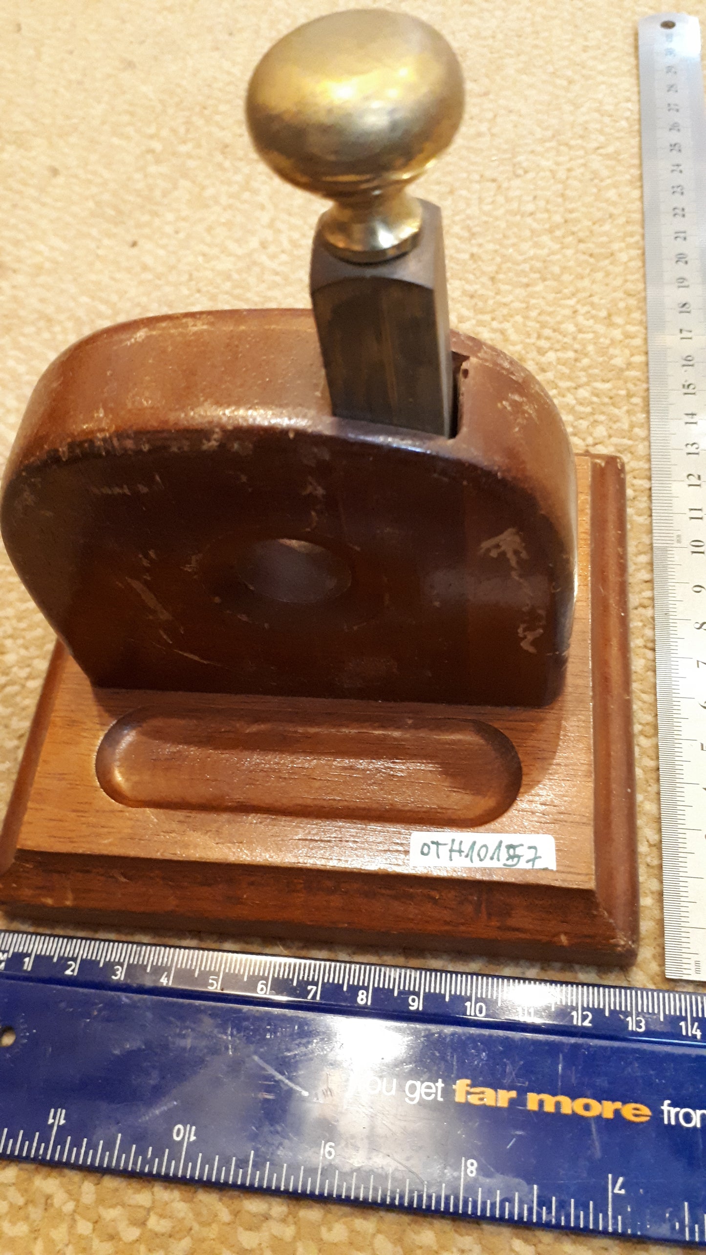 מגש נחושת למזכרת של יצחק רבין [ISR10136] 