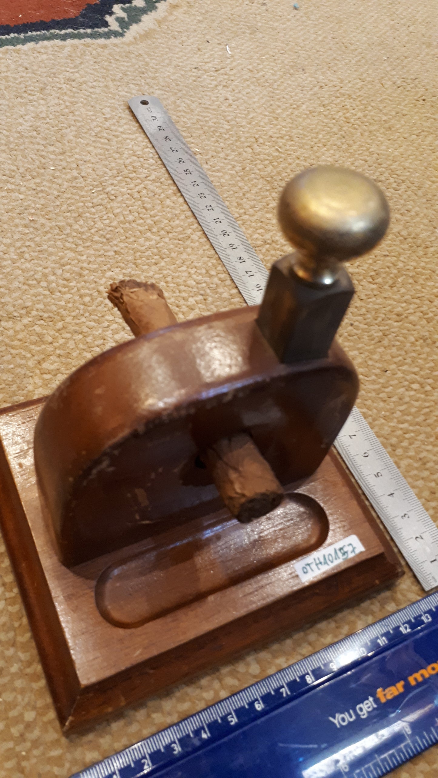 מגש נחושת למזכרת של יצחק רבין [ISR10136] 