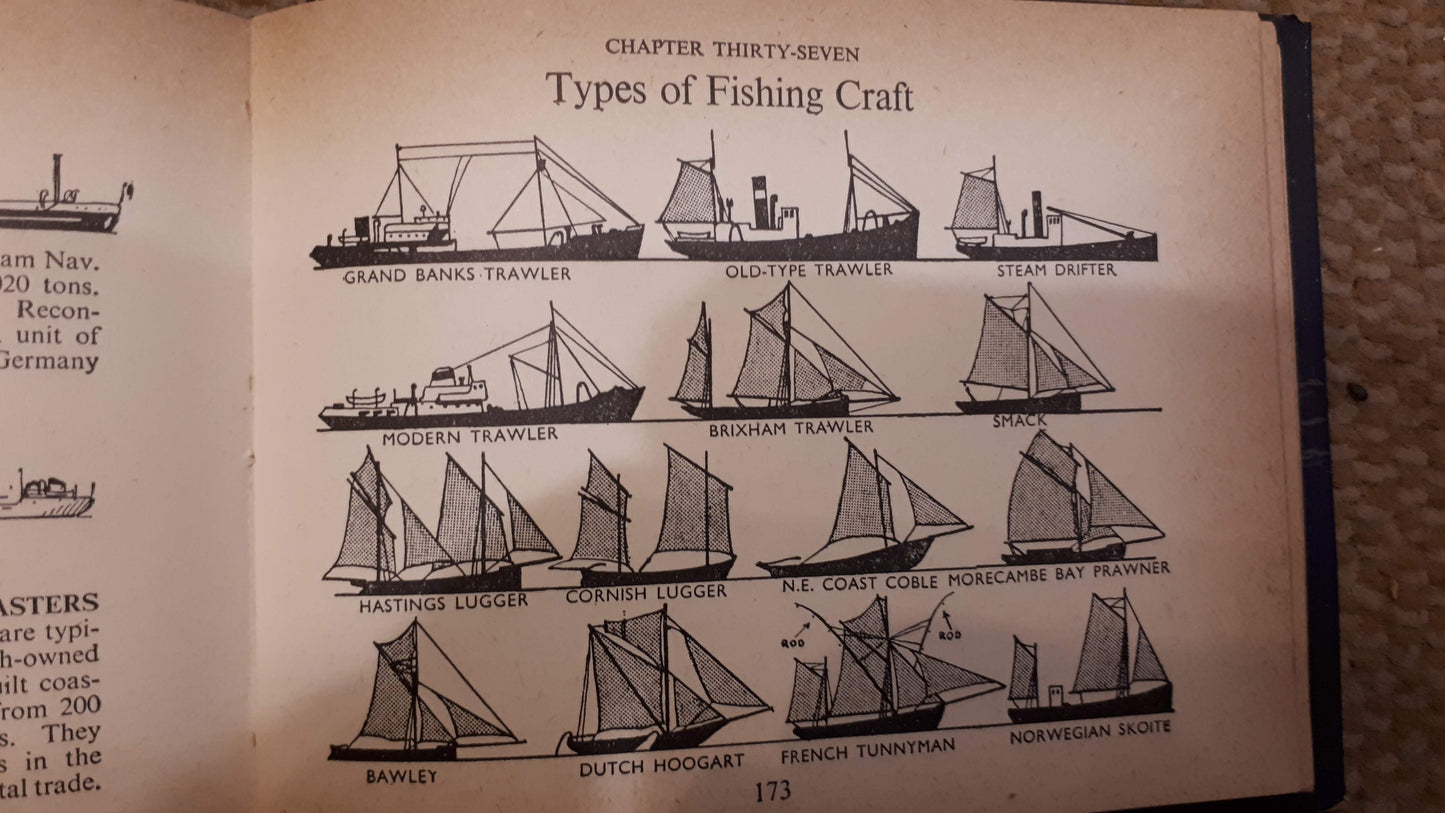 Ships & the sea dumpy old book [BOK10130]