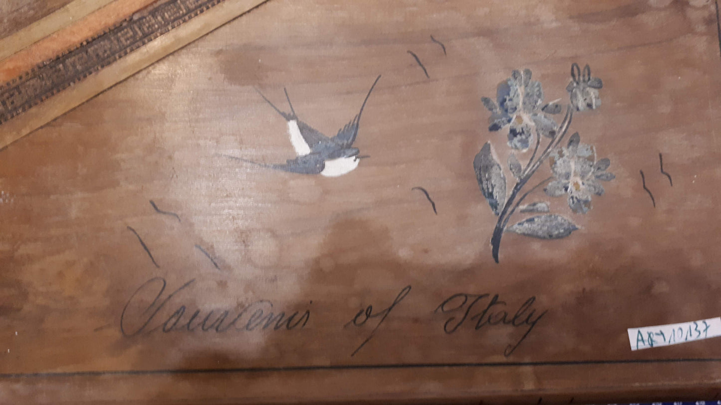 Jewelry old wood box [ART10137]