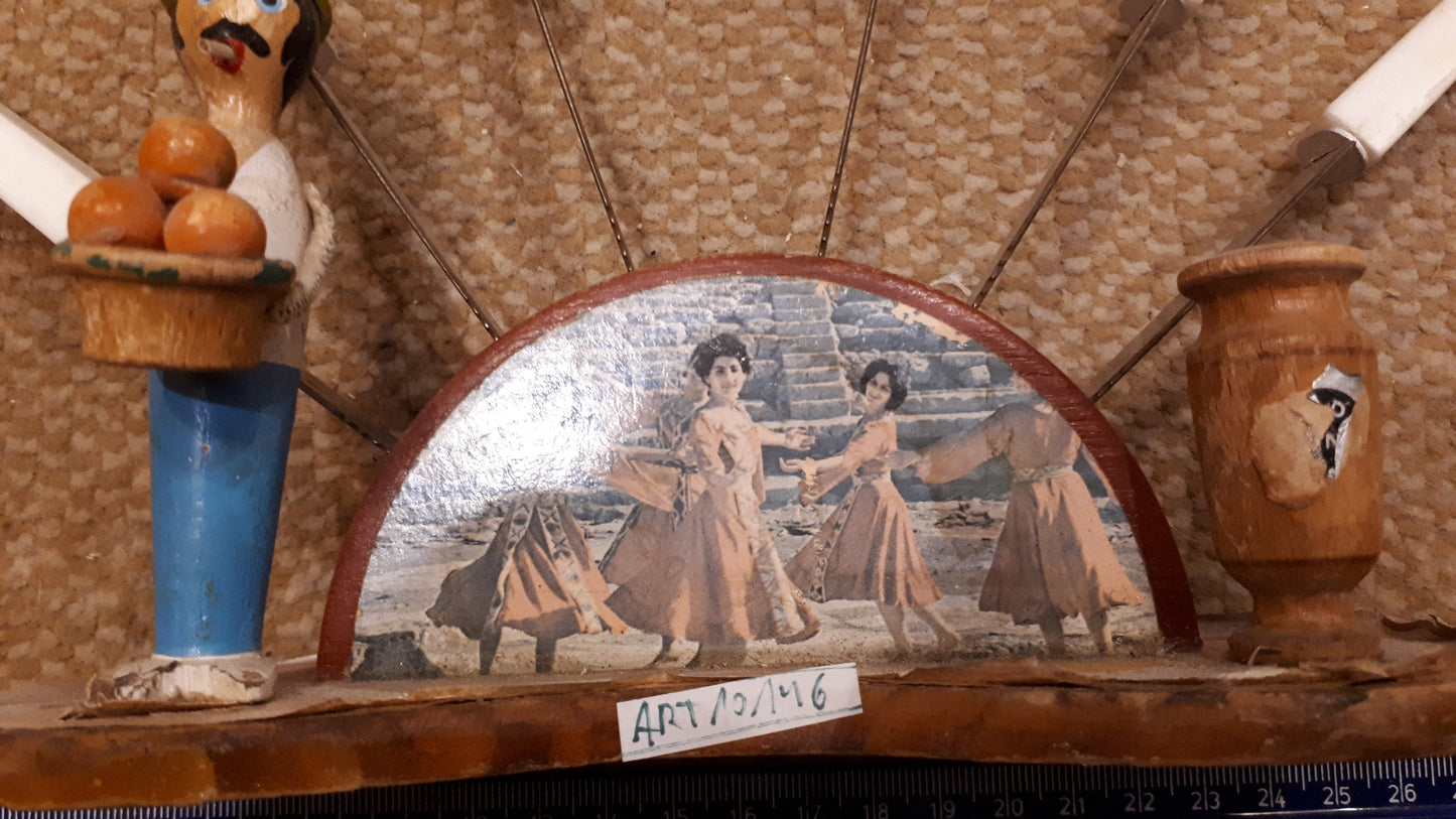 Vintage Kitchen Kniveswood wooden holder [ART10146]