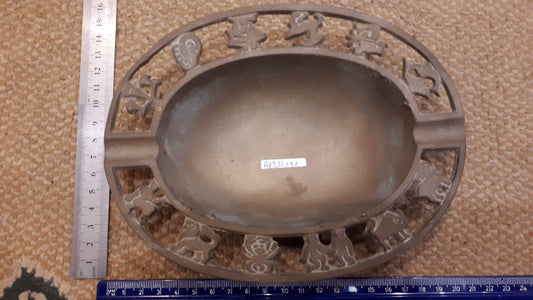 Ashtray metal of 12 Zodiacs [ART10151]