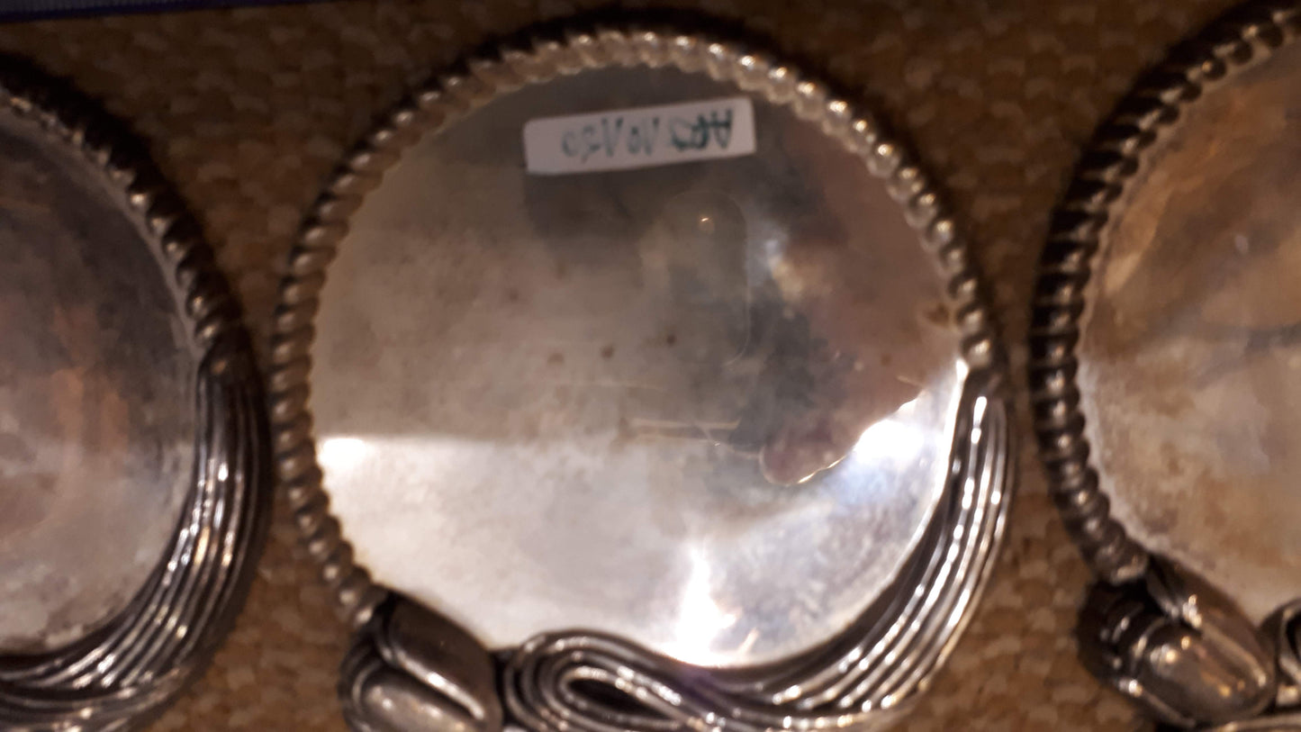 Vintage Bottom set for cups silver coating [ART10150]