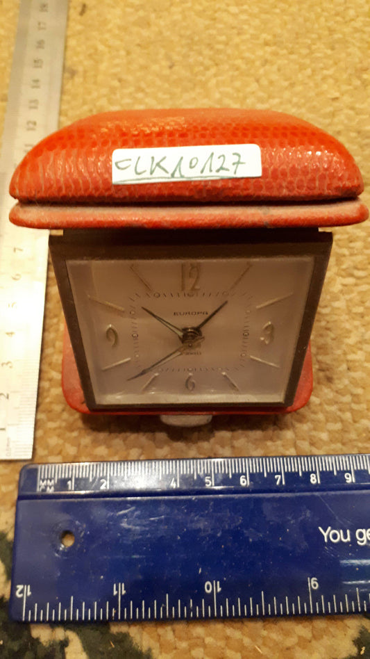 Vintage mechanical traveling clock [CLK10127]