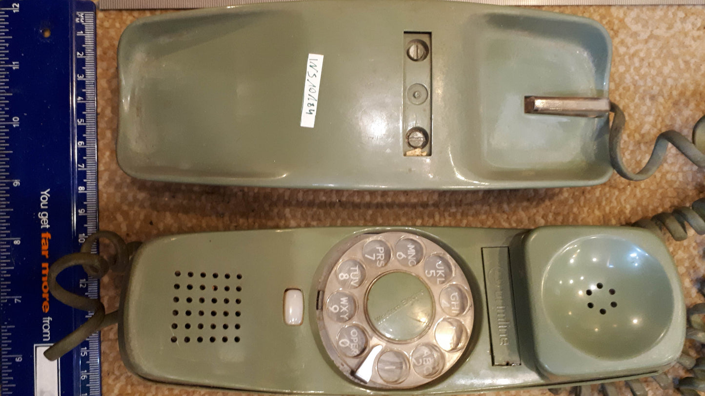 Vintage Telephone analogn green old [INS10184]