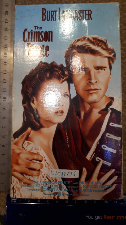 Brut lancaster The Crimson Pirate video cassette [ENT10156]