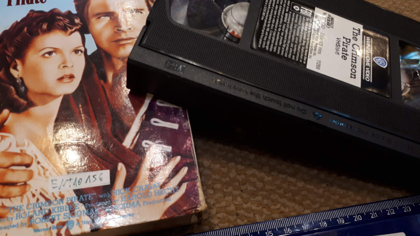 Brut lancaster The Crimson Pirate video cassette [ENT10156]