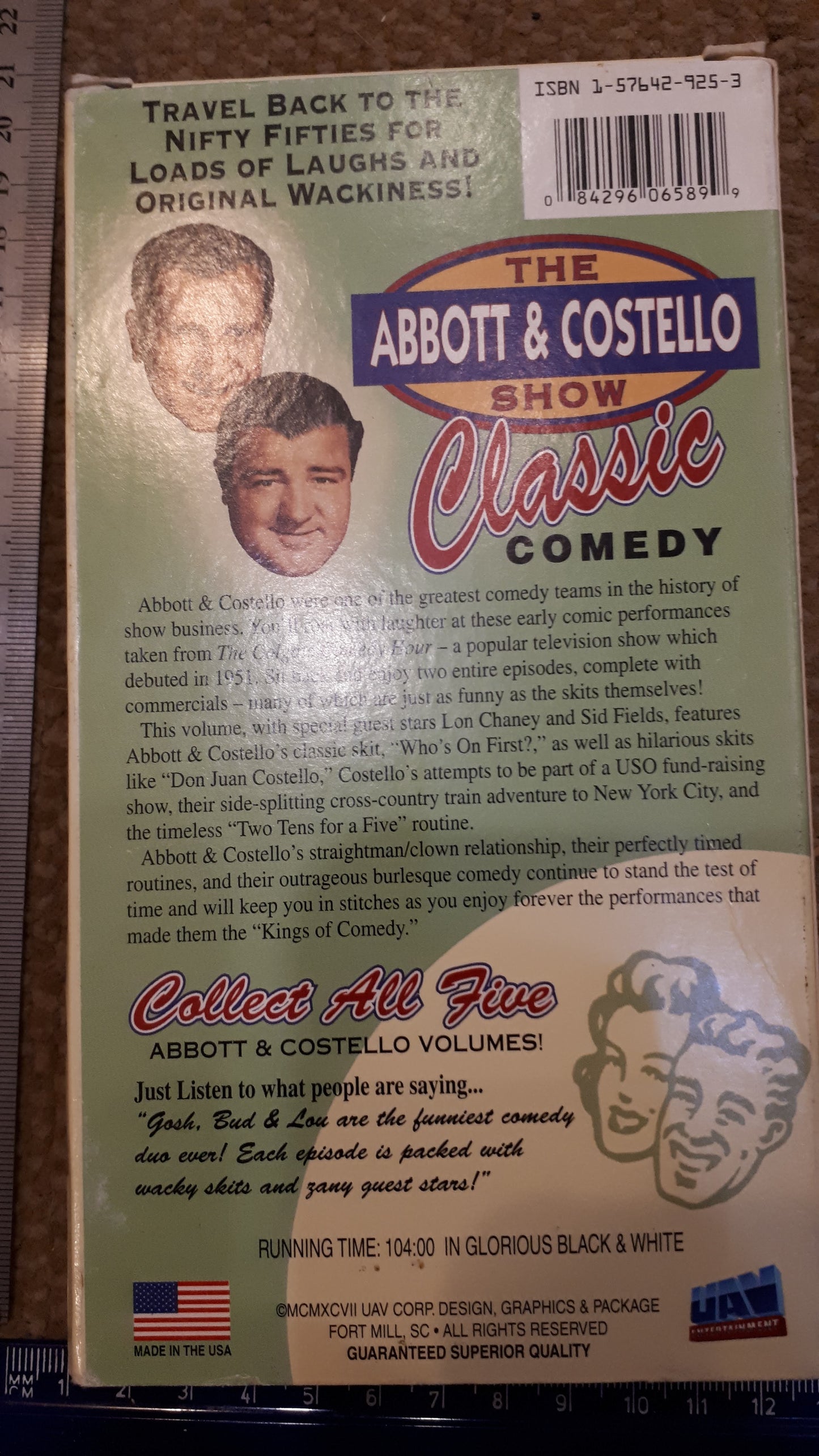 Abbot&Costello Whae on first video cassette [ENT10155]