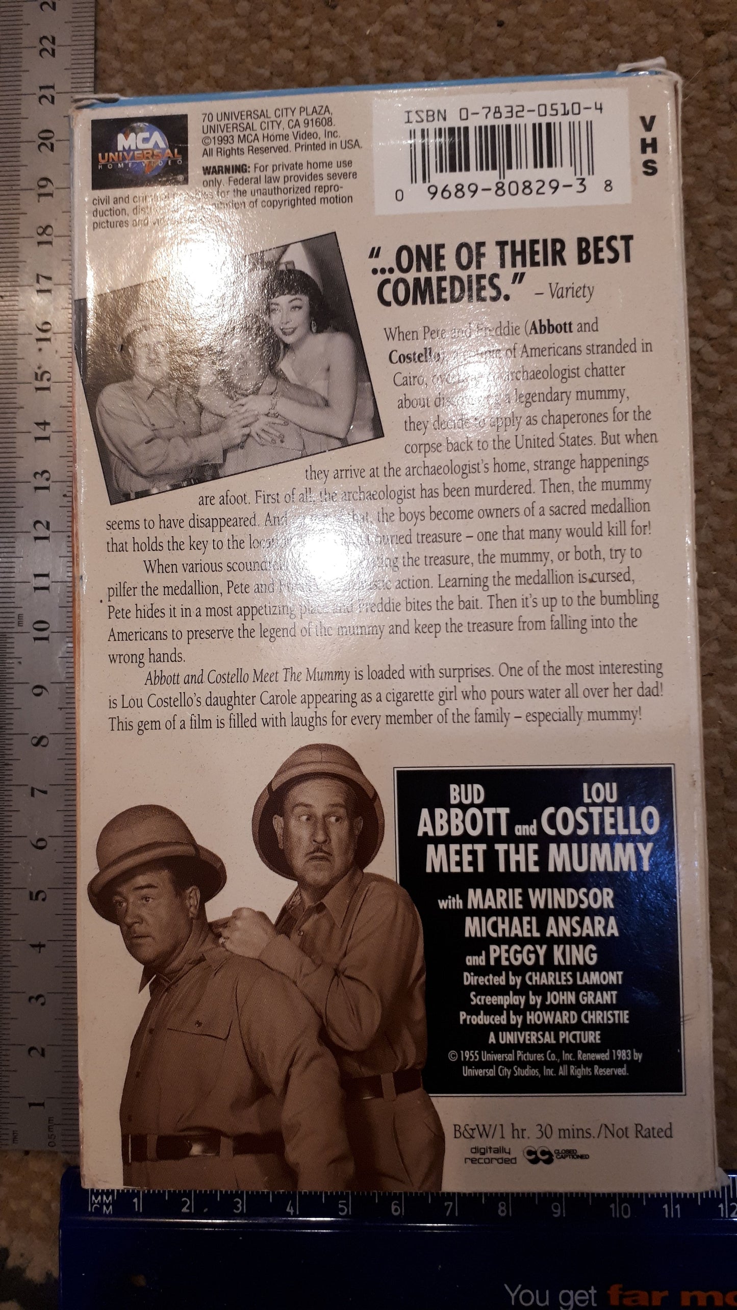 Abbott & Costello Hummy video cassette VHS [ENT10154]