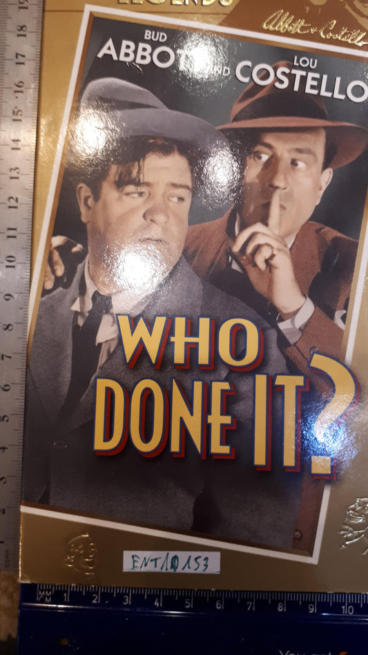 Abbot&Costello who done it video cassette [ENT10153]
