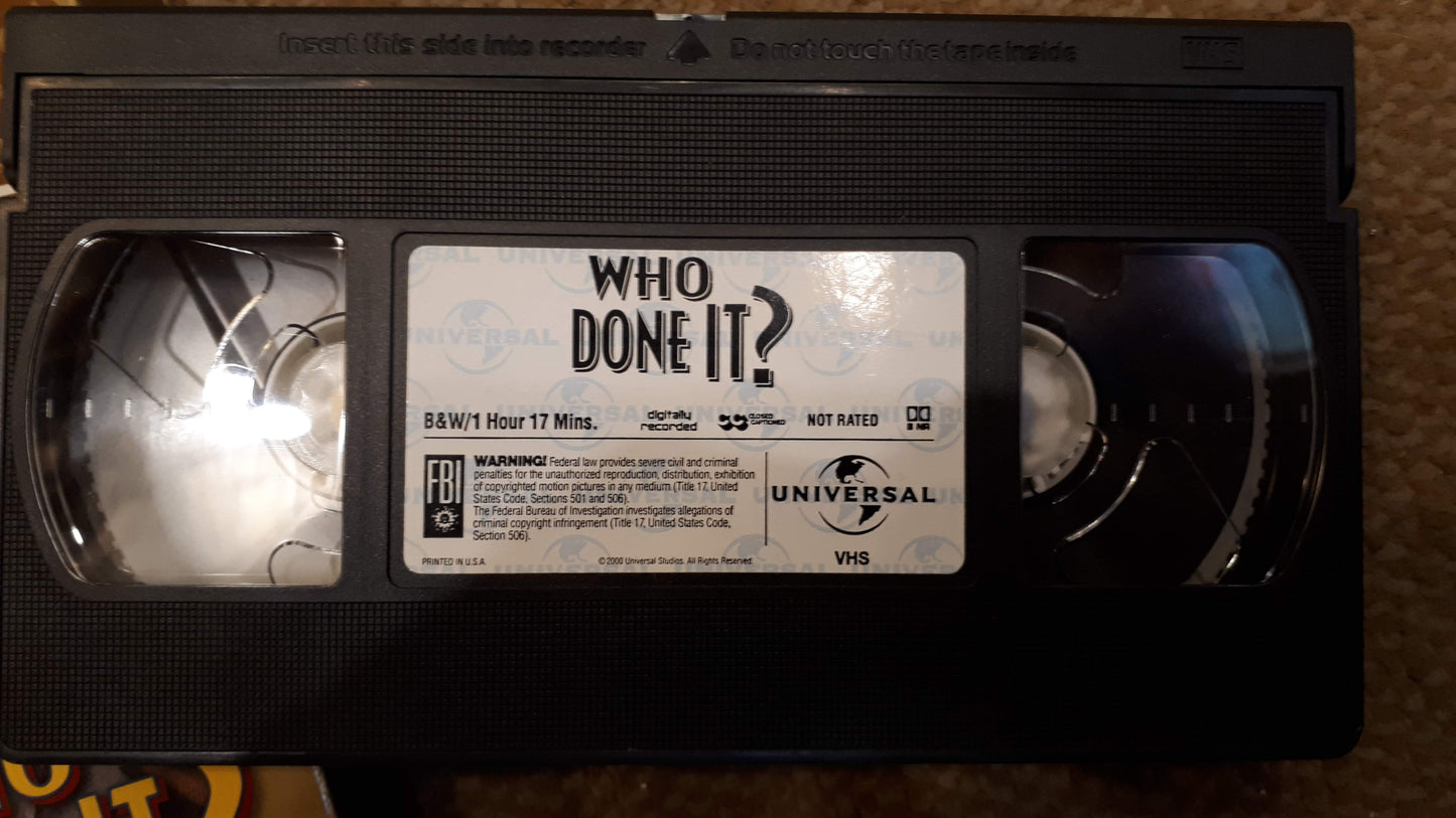 Abbot&Costello who done it video cassette [ENT10153]