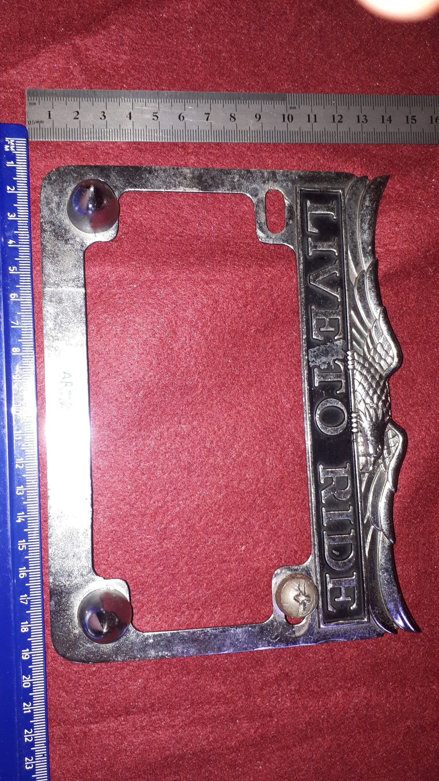 Motorcycle old number frame - rare [ART10157]