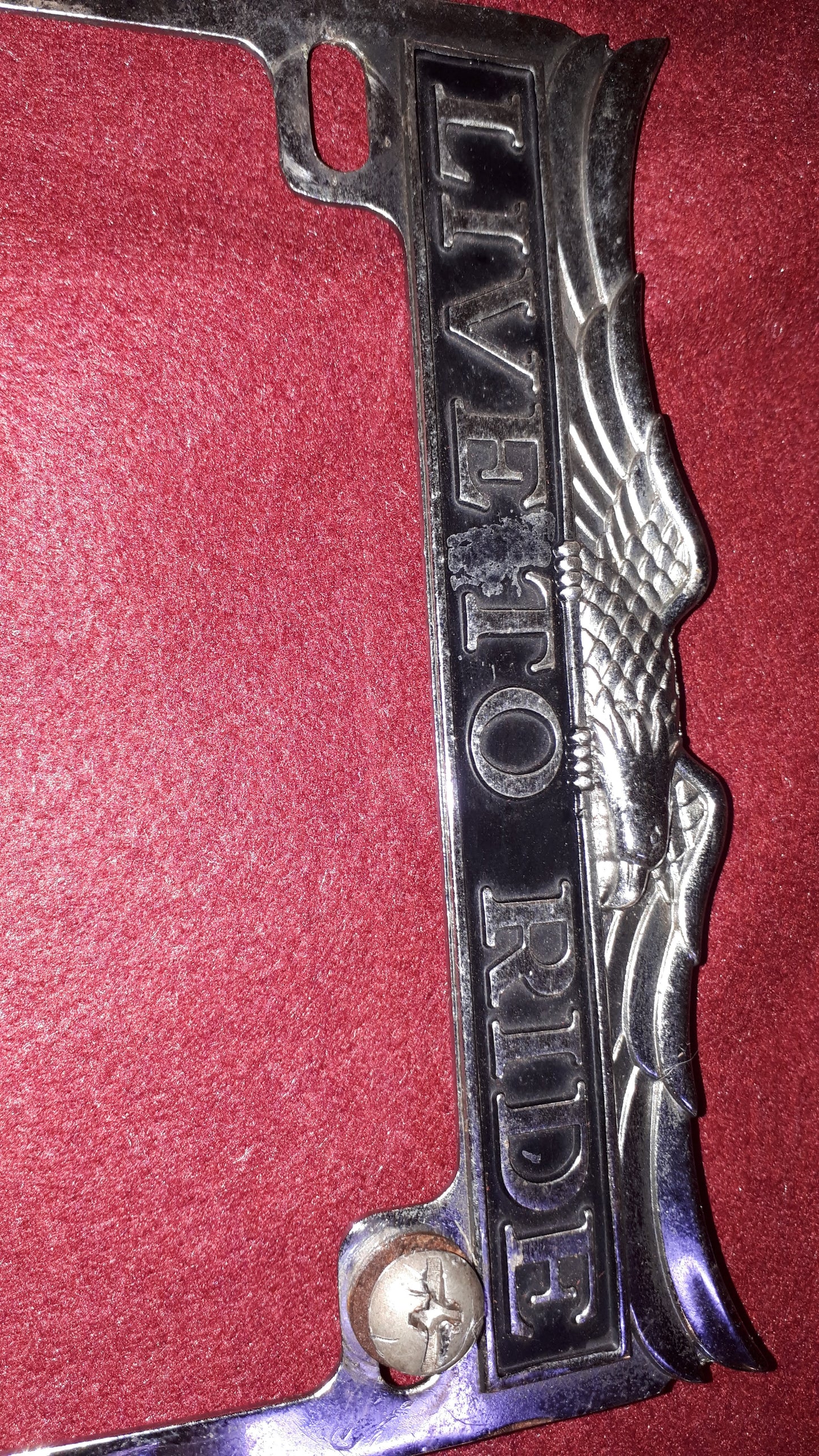 Motorcycle old number frame - rare [ART10157]