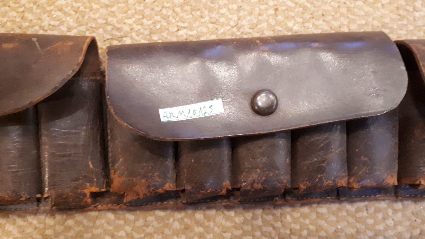 Vintage Leather Bullet Belt rare [ARM10125]