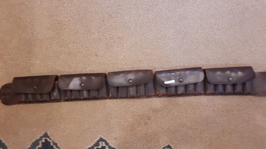 Vintage Leather Bullet Belt rare [ARM10125]