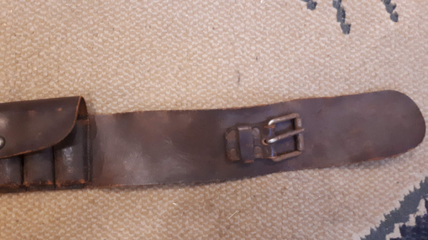 Vintage Leather Bullet Belt rare [ARM10125]
