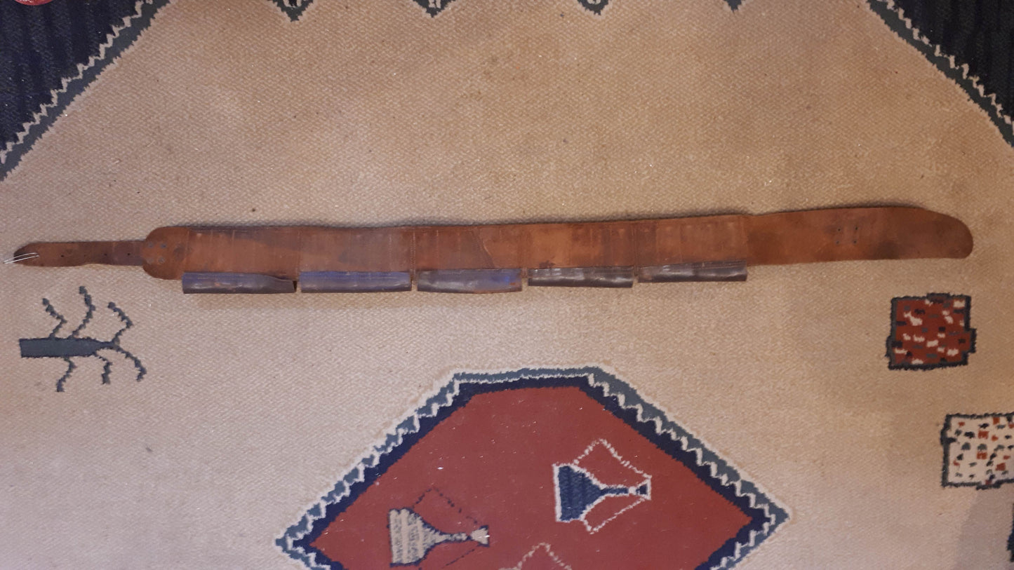 Vintage Leather Bullet Belt rare [ARM10125]