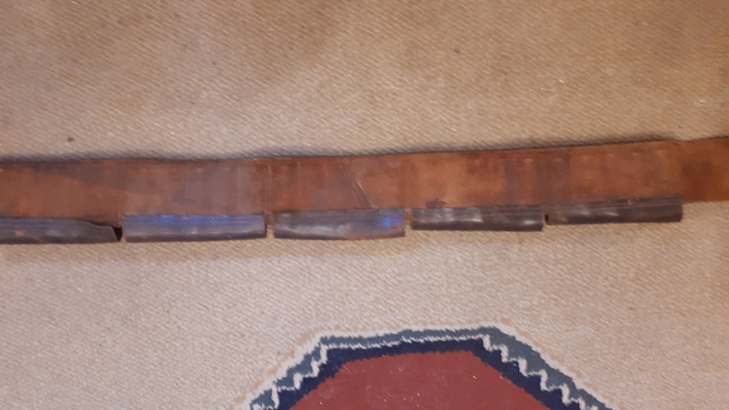 Vintage Leather Bullet Belt rare [ARM10125]