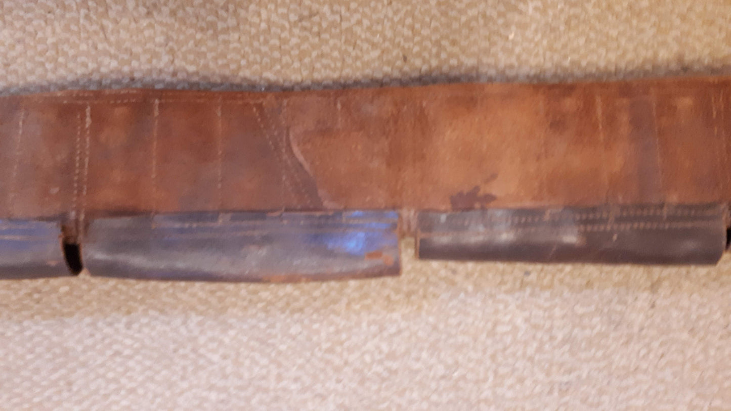Vintage Leather Bullet Belt rare [ARM10125]