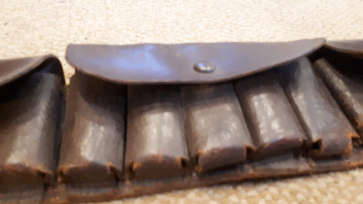 Vintage Leather Bullet Belt rare [ARM10125]
