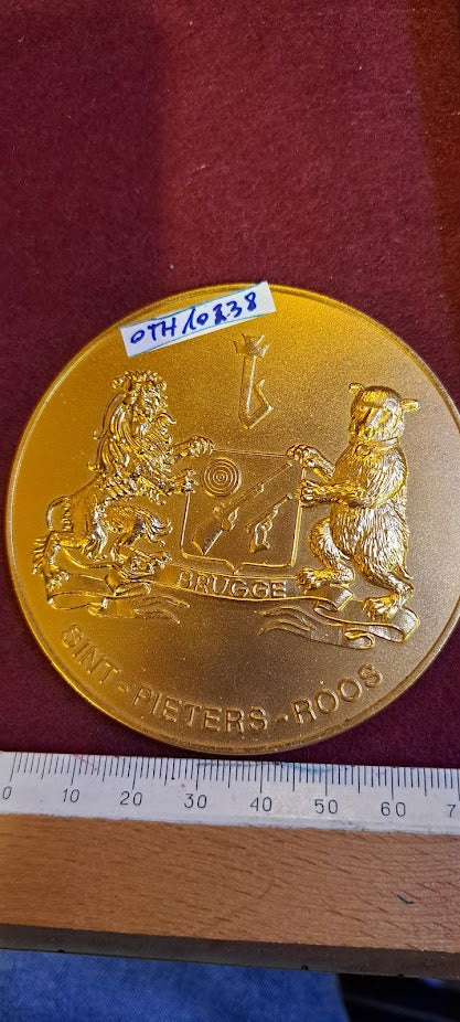 מגש נחושת למזכרת של יצחק רבין [ISR10136] 