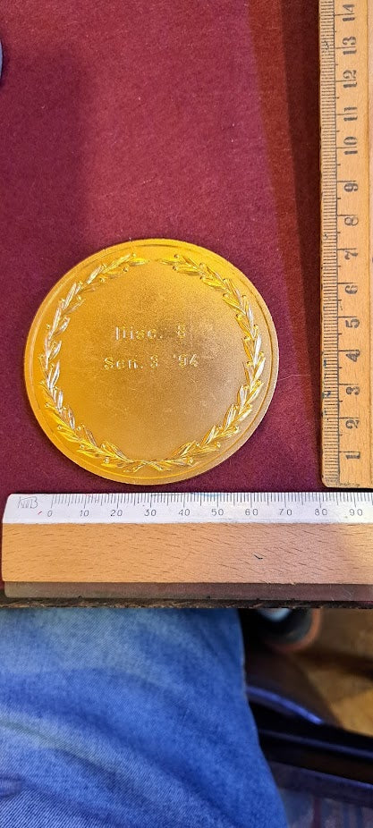 מגש נחושת למזכרת של יצחק רבין [ISR10136] 