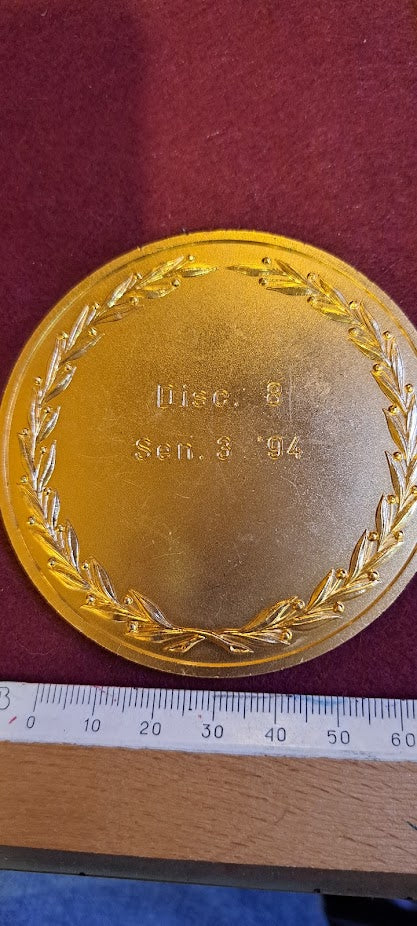 מגש נחושת למזכרת של יצחק רבין [ISR10136] 