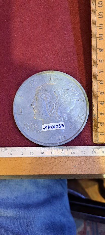 USA LIBERY ONE DIME medal 1916 - Rare [OTH10239]