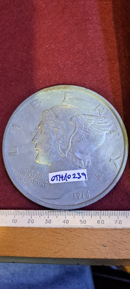 USA LIBERY ONE DIME medal 1916 - Rare [OTH10239]
