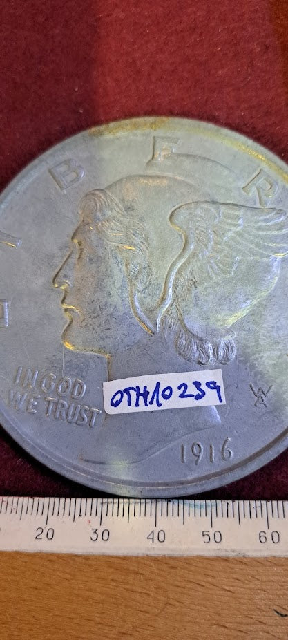 USA LIBERY ONE DIME medal 1916 - Rare [OTH10239]