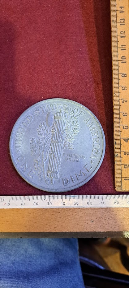 USA LIBERY ONE DIME medal 1916 - Rare [OTH10239]