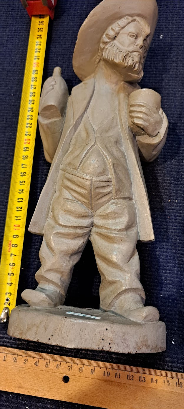 Vintage Pair of wooden men handworke sculptures [ART10163]