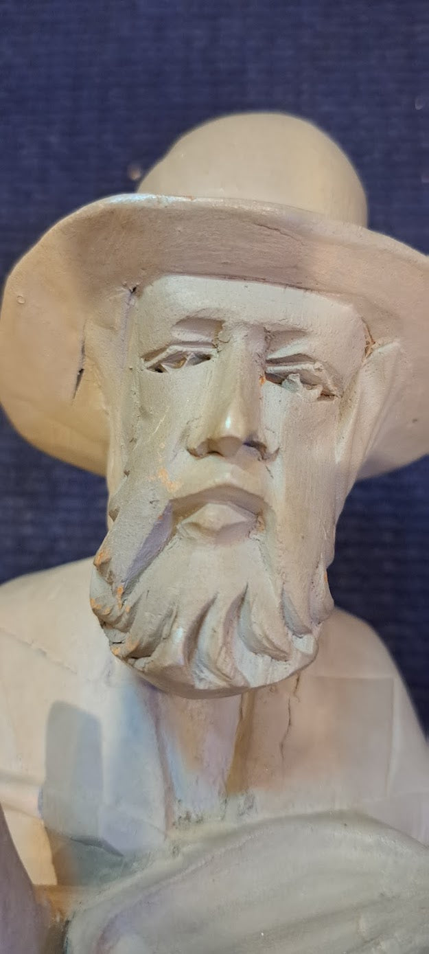 Vintage Pair of wooden men handworke sculptures [ART10163]