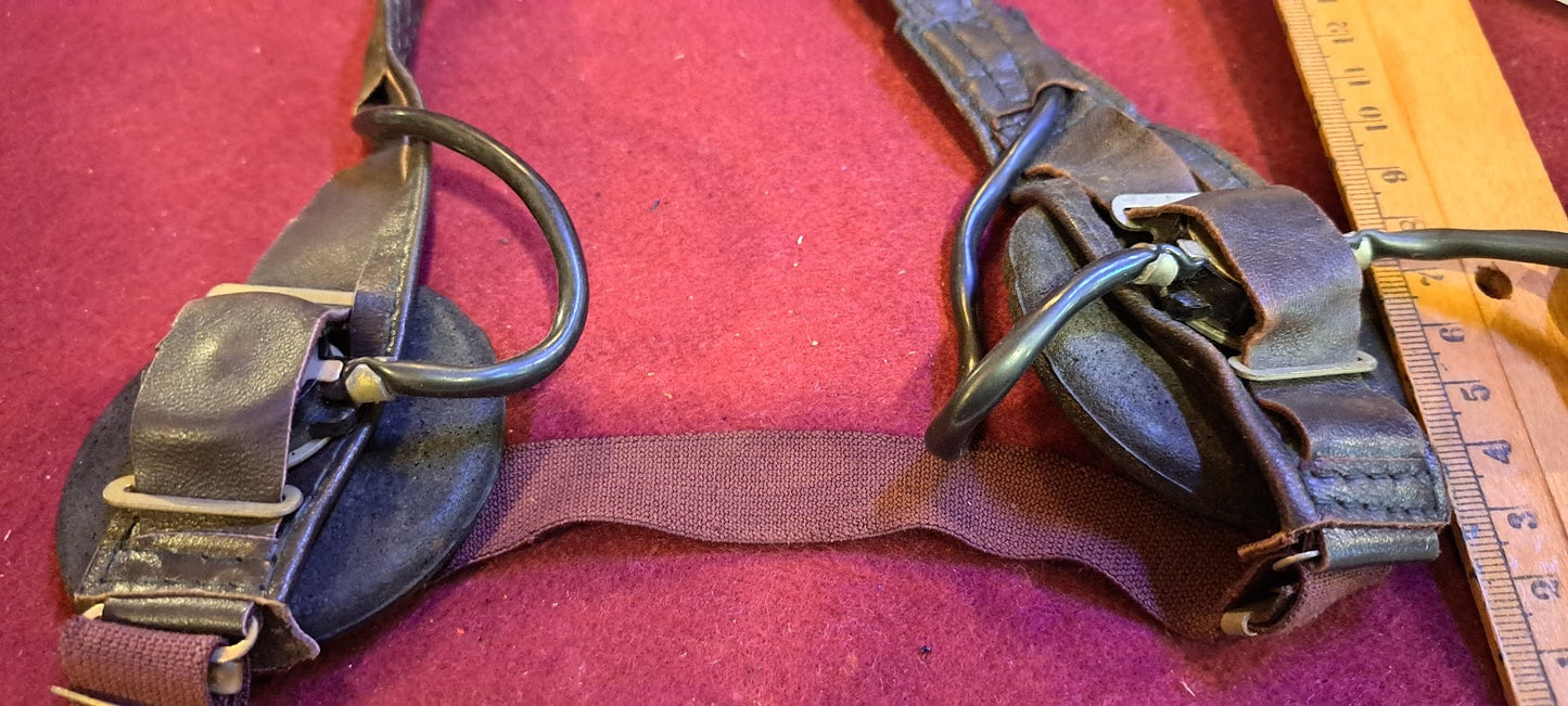 Military old communication headphones 1940s - Rare [ARM10137]
