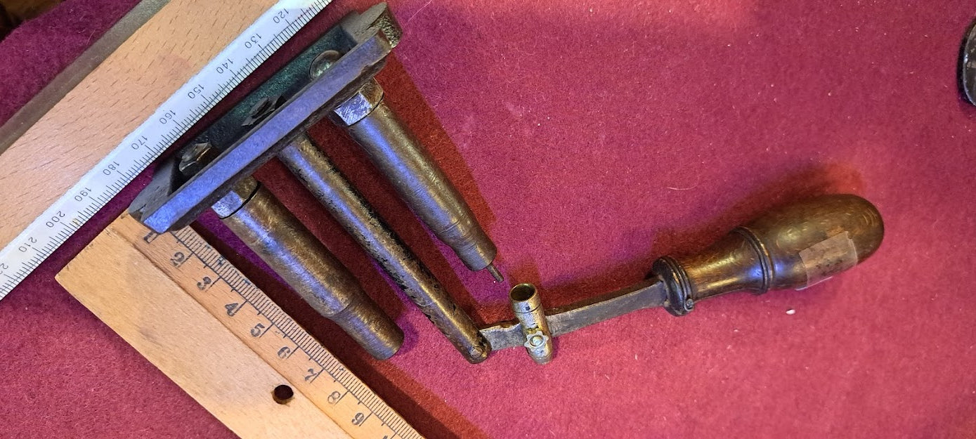 Antique Gunpowder filling old tool for weapon bullets - RARE! [ARM10136]