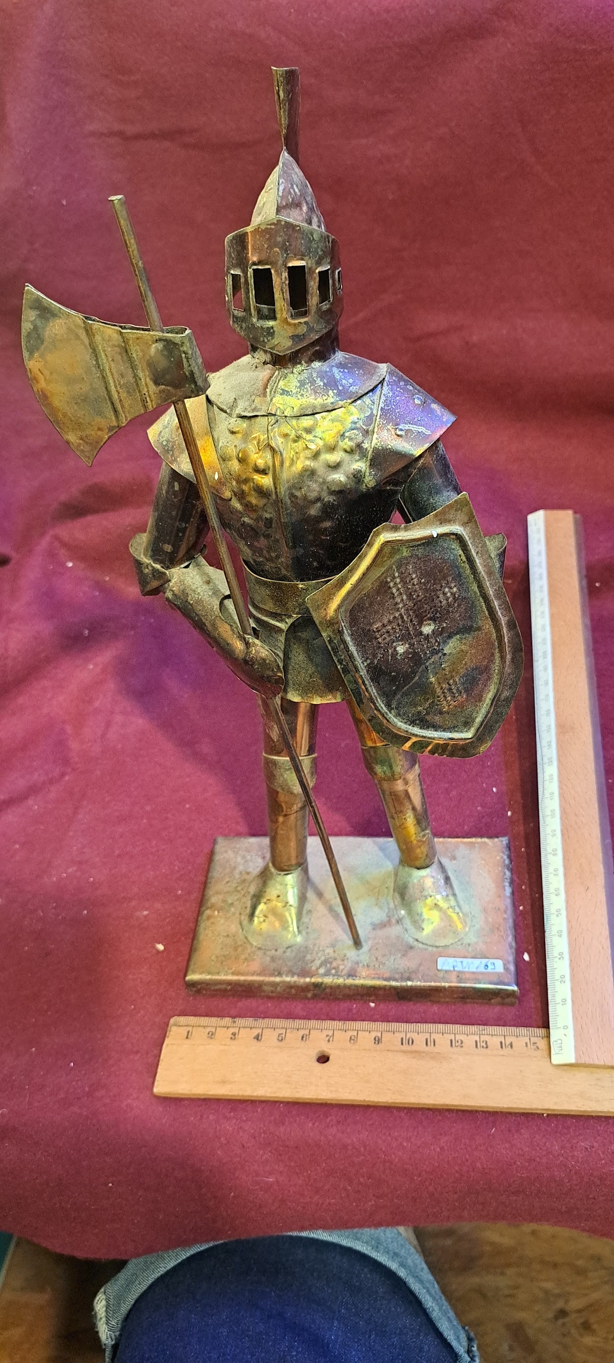 Copper Warrior tin Statue [ART10169]