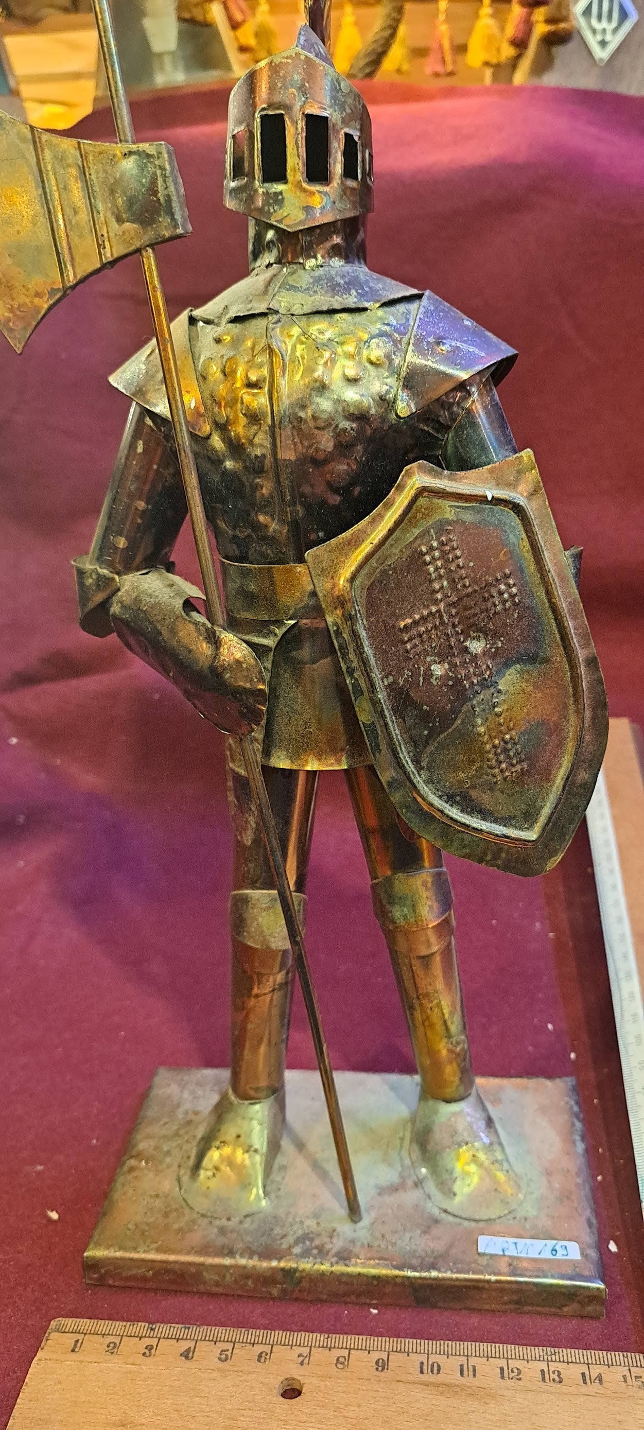 Copper Warrior tin Statue [ART10169]