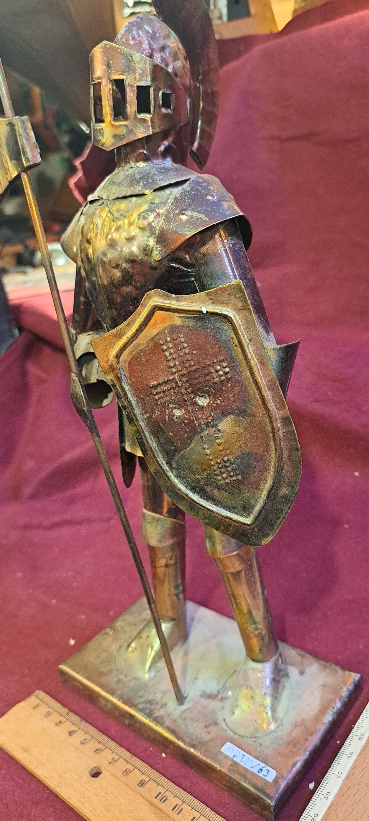 Copper Warrior tin Statue [ART10169]