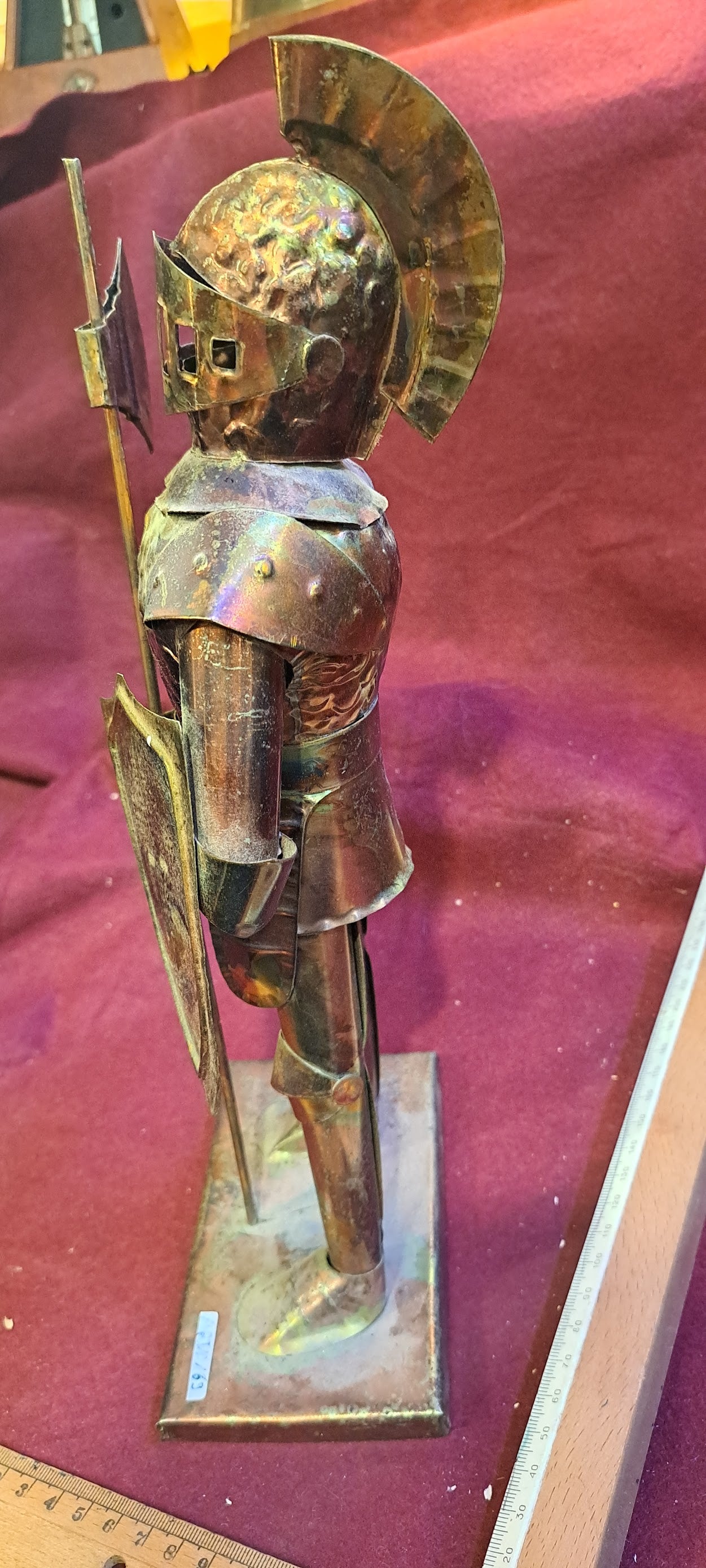 Copper Warrior tin Statue [ART10169]