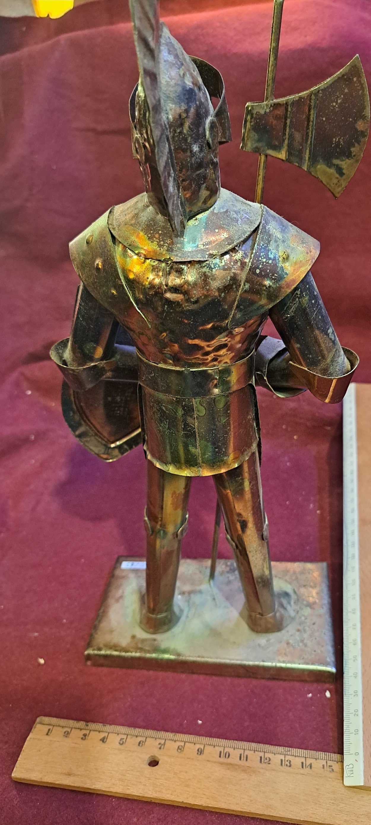 Copper Warrior tin Statue [ART10169]
