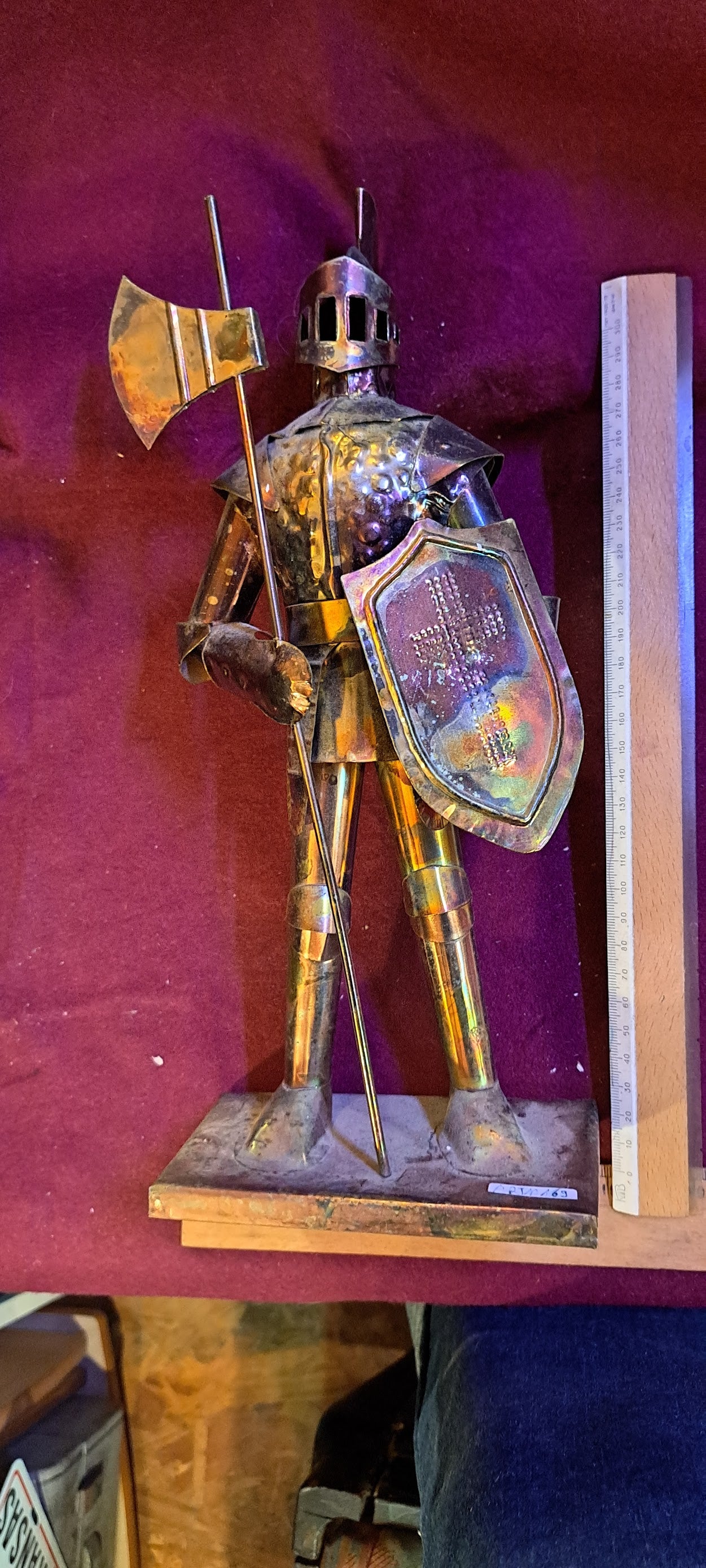 Copper Warrior tin Statue [ART10169]