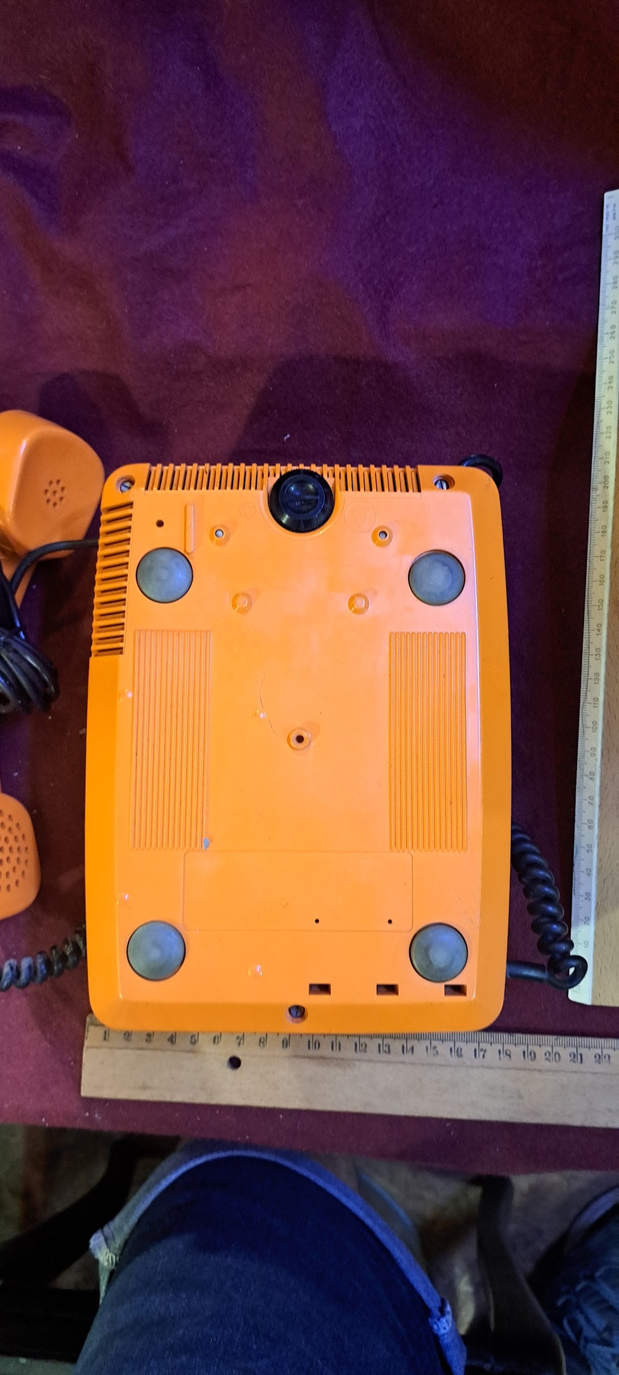 Vintage Telephone analog orange [INS10256]