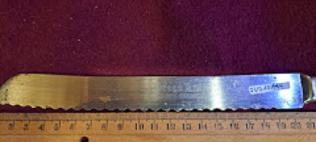 Jew old knife for challah, Silver plating [JUD10144]