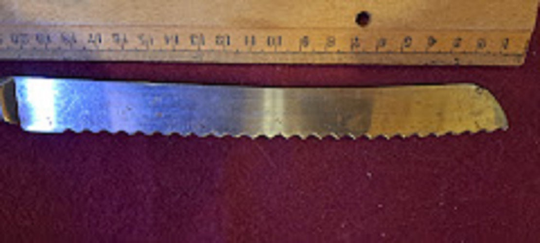 Jew old knife for challah, Silver plating [JUD10144]