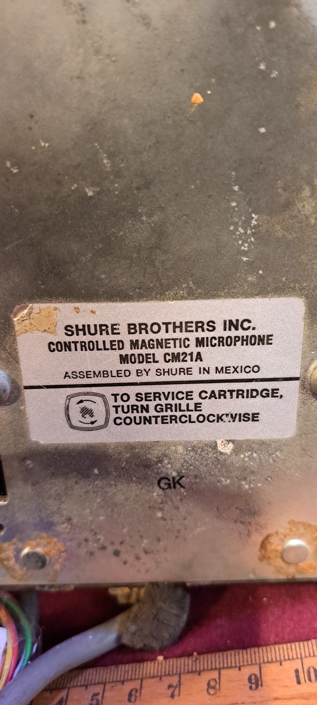 Old communication microphone [INS10265]
