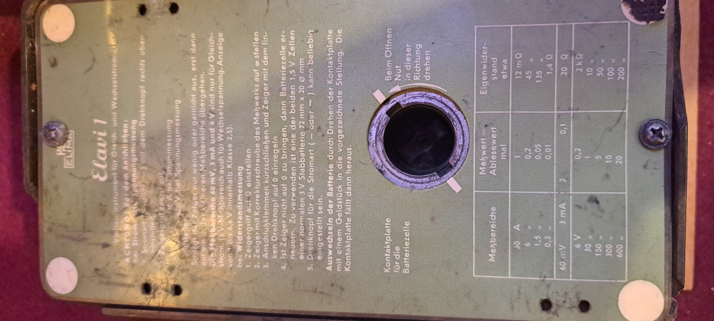 Vintage Multimeter analog [INS10278]